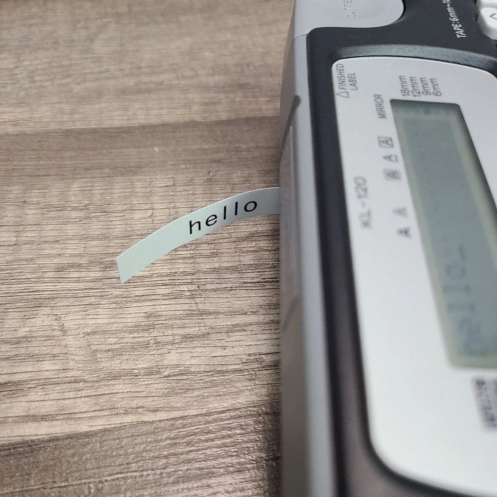 Casio EZ Label Printer Label It‎ KL-120 - TESTED WORKING W/ 12mm Label Tape